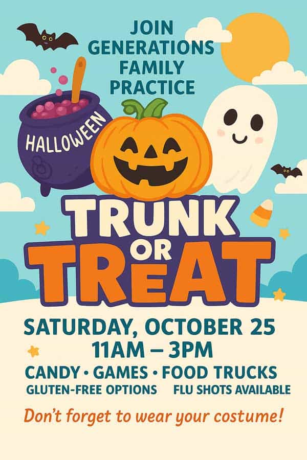 Join Generations Family Practice Trunk or Treat Event Join Generations Family Practice Trunk or Treat Event
